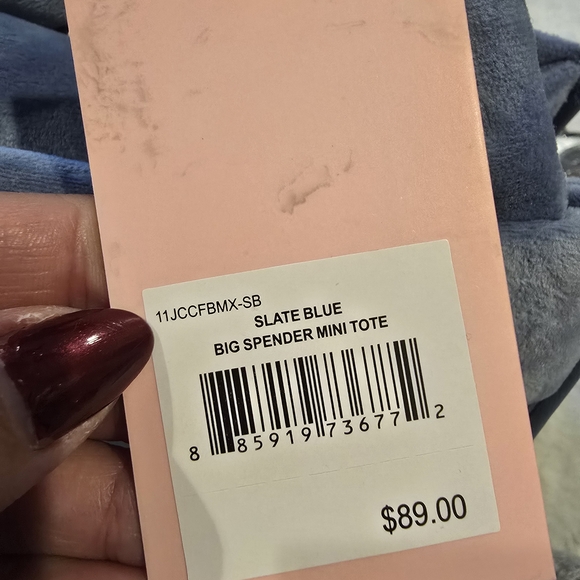 Juicy Couture Slate Blue Big Spender Mini Tote - Picture 4 of 5